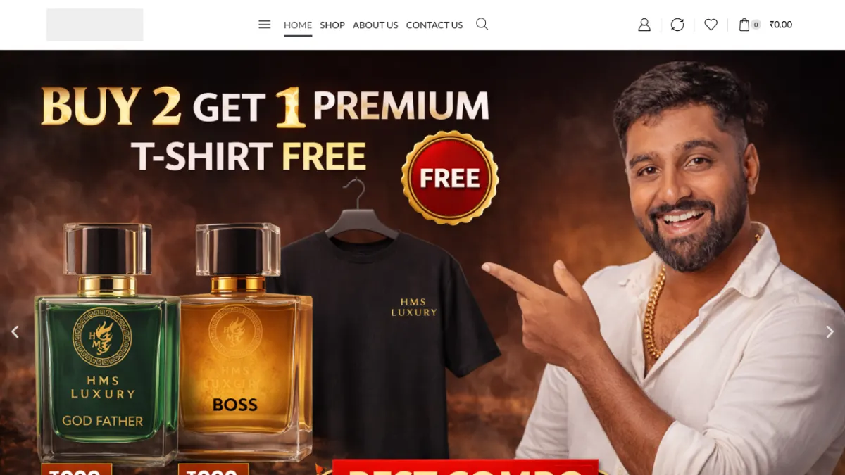 Hmsbrothers website homepage — Other site built by Ritesh Kumar Giri