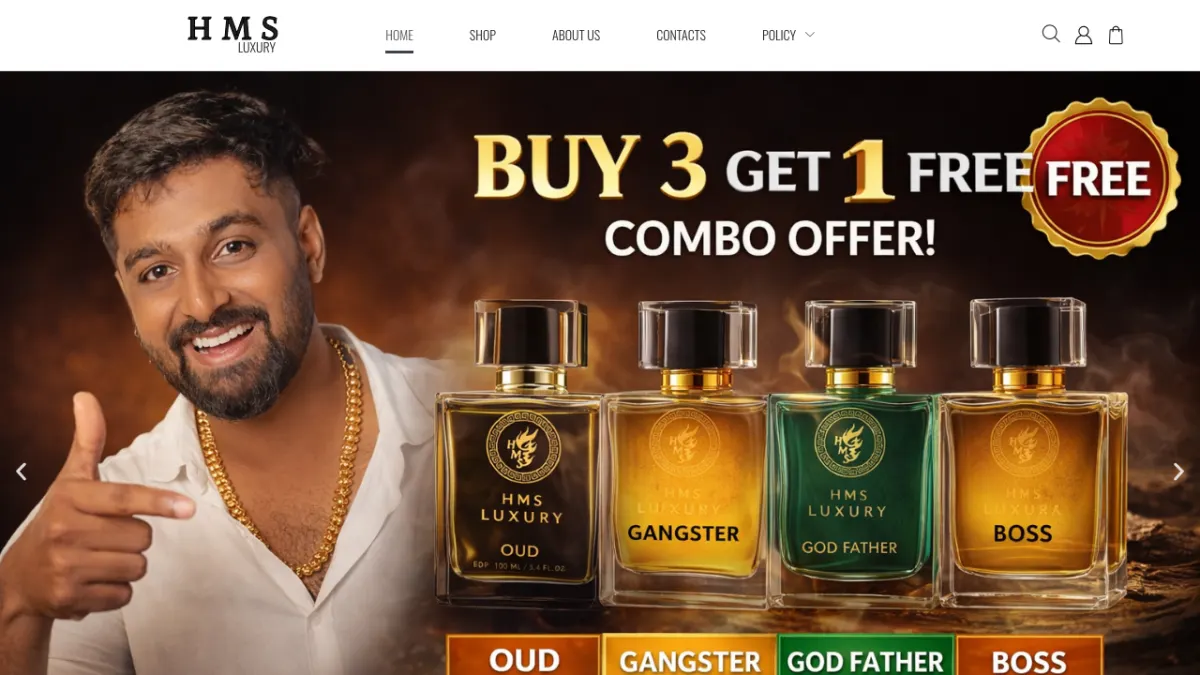 Hmsfashionhub website homepage — Fashion & Clothing site built by Ritesh Kumar Giri