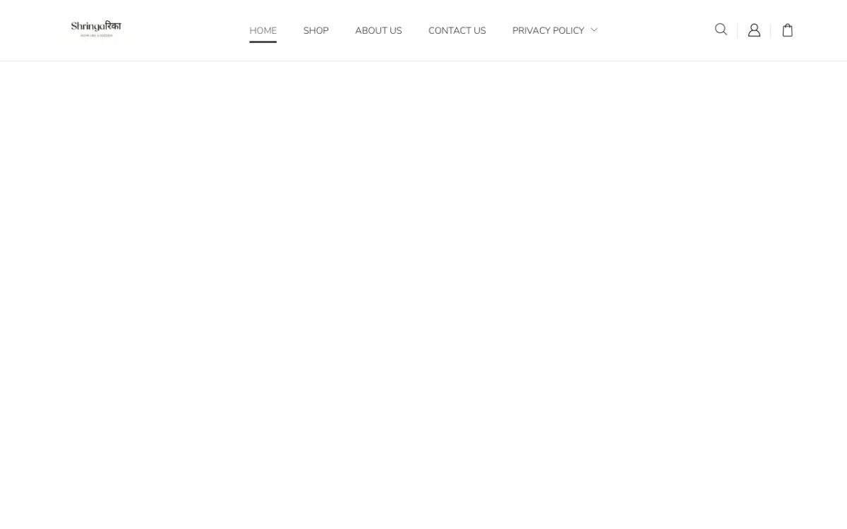 Shringarika website homepage — Gifts site built by Ritesh Kumar Giri