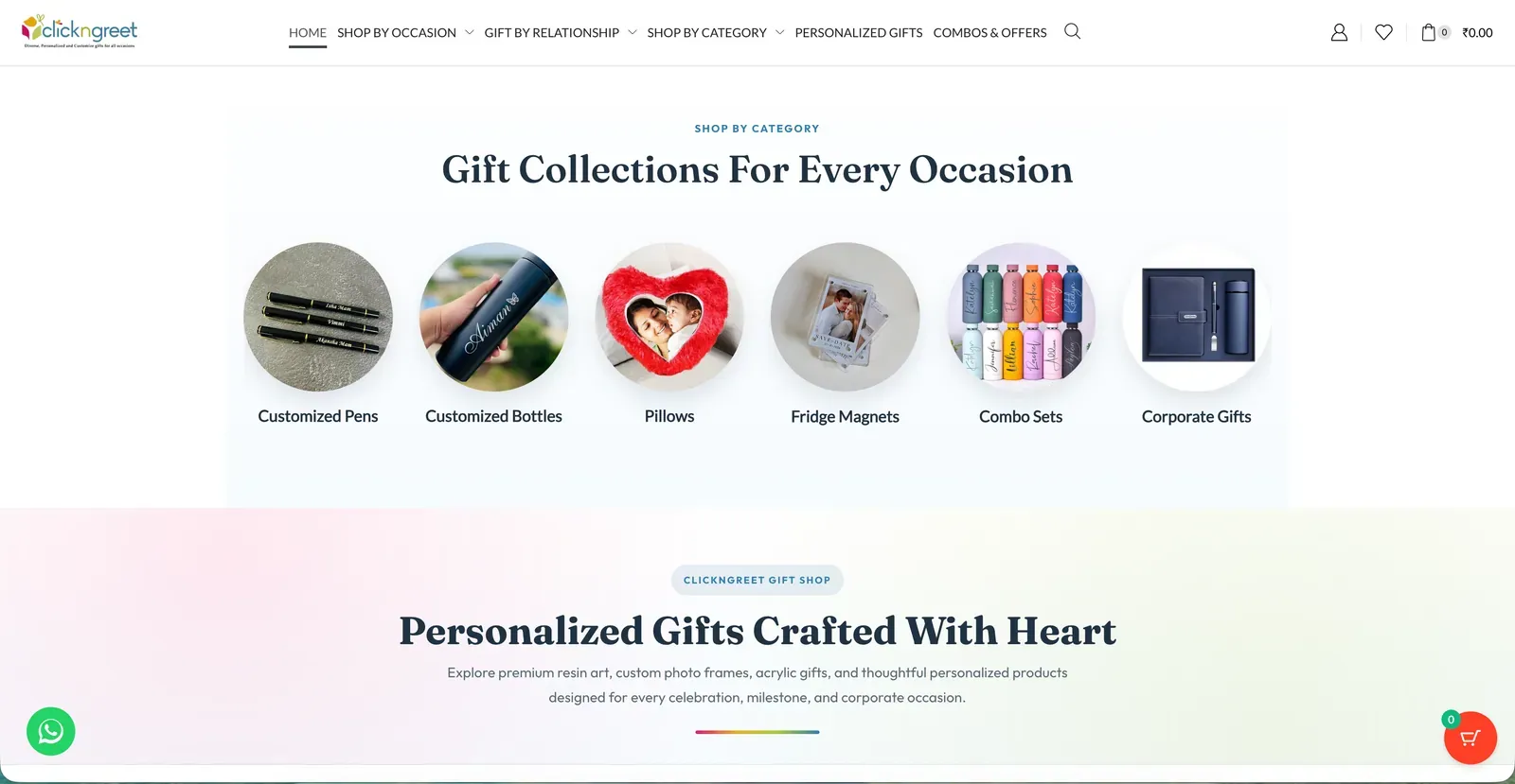 ClickNGreet — Personalized Gift Shop & Marketplace