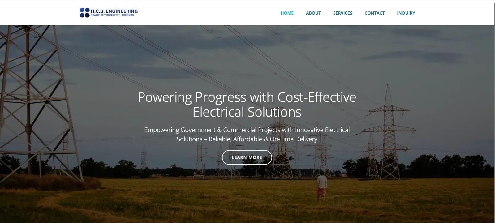 HCB Engineering — Electrical Solutions Website Development