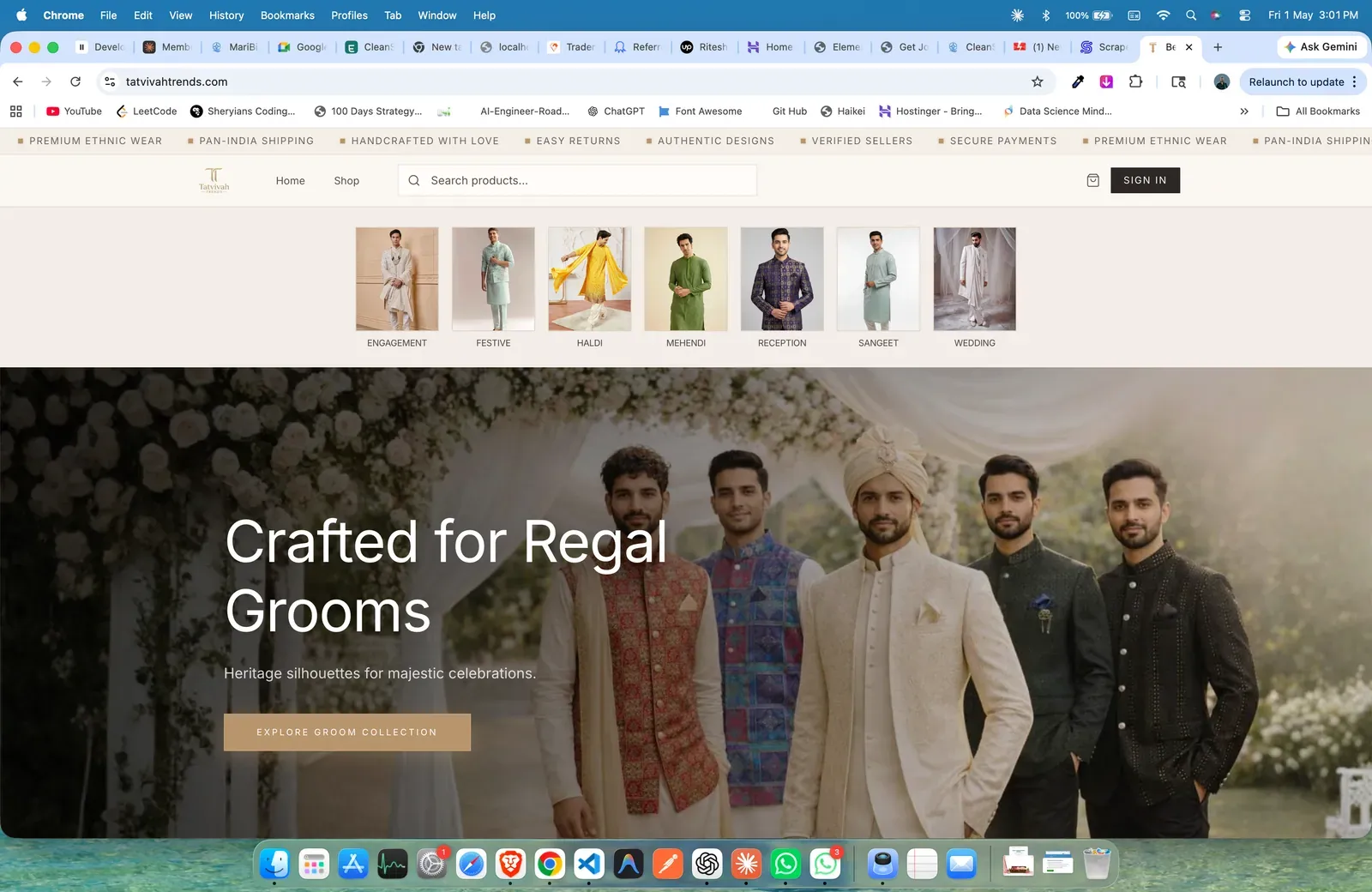 TatVivah Trends — Premium Ethnic Wedding Wear Marketplace